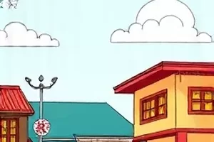 玻璃纸飞机封面，折纸飞机掠过教室窗台